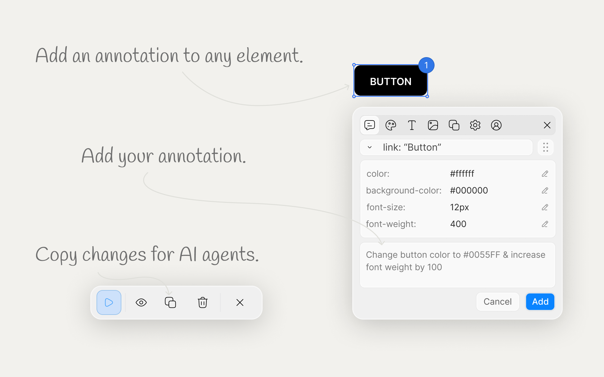 Qursor - Inspect and copy UI elements