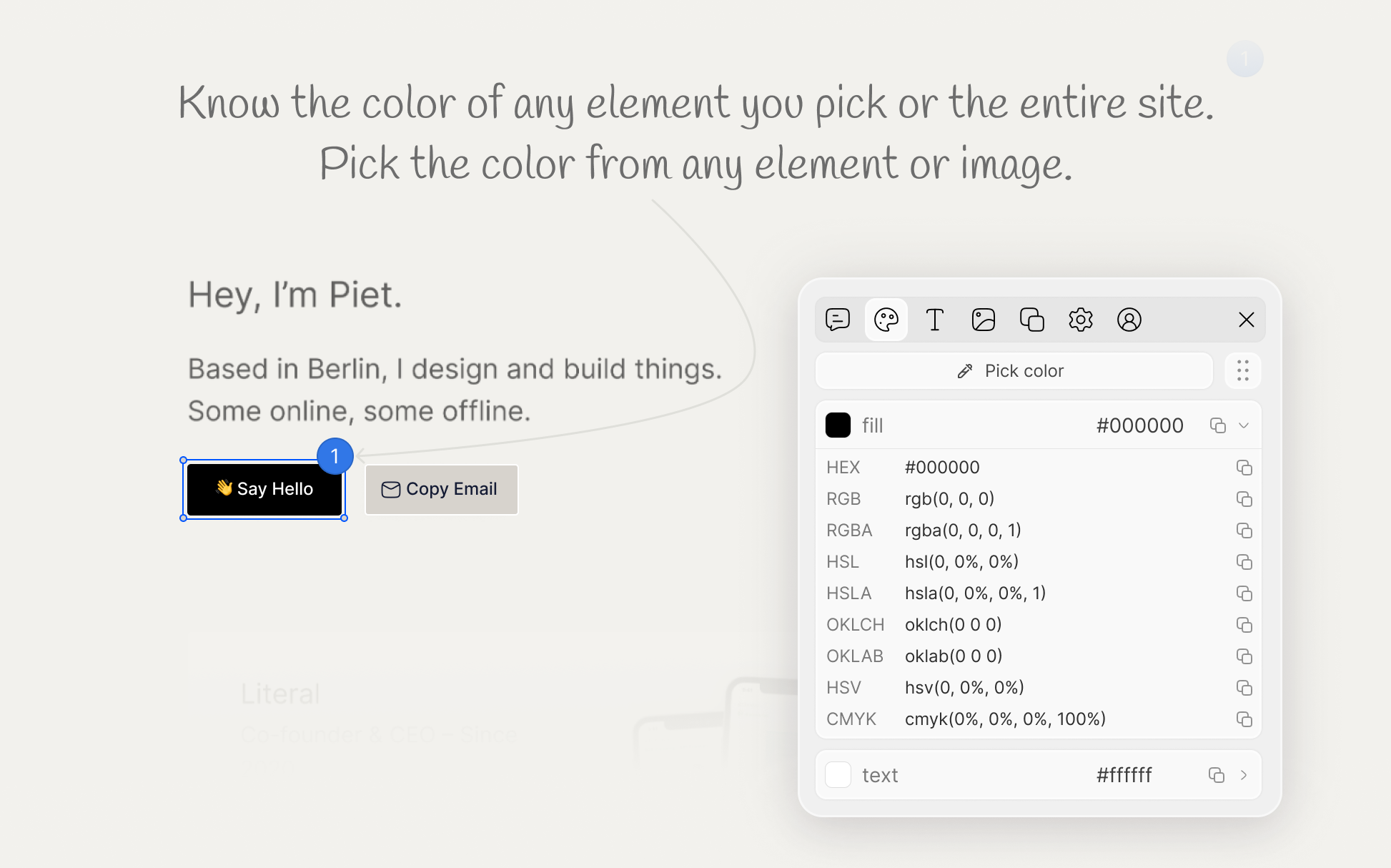 Qursor - Pick Colors